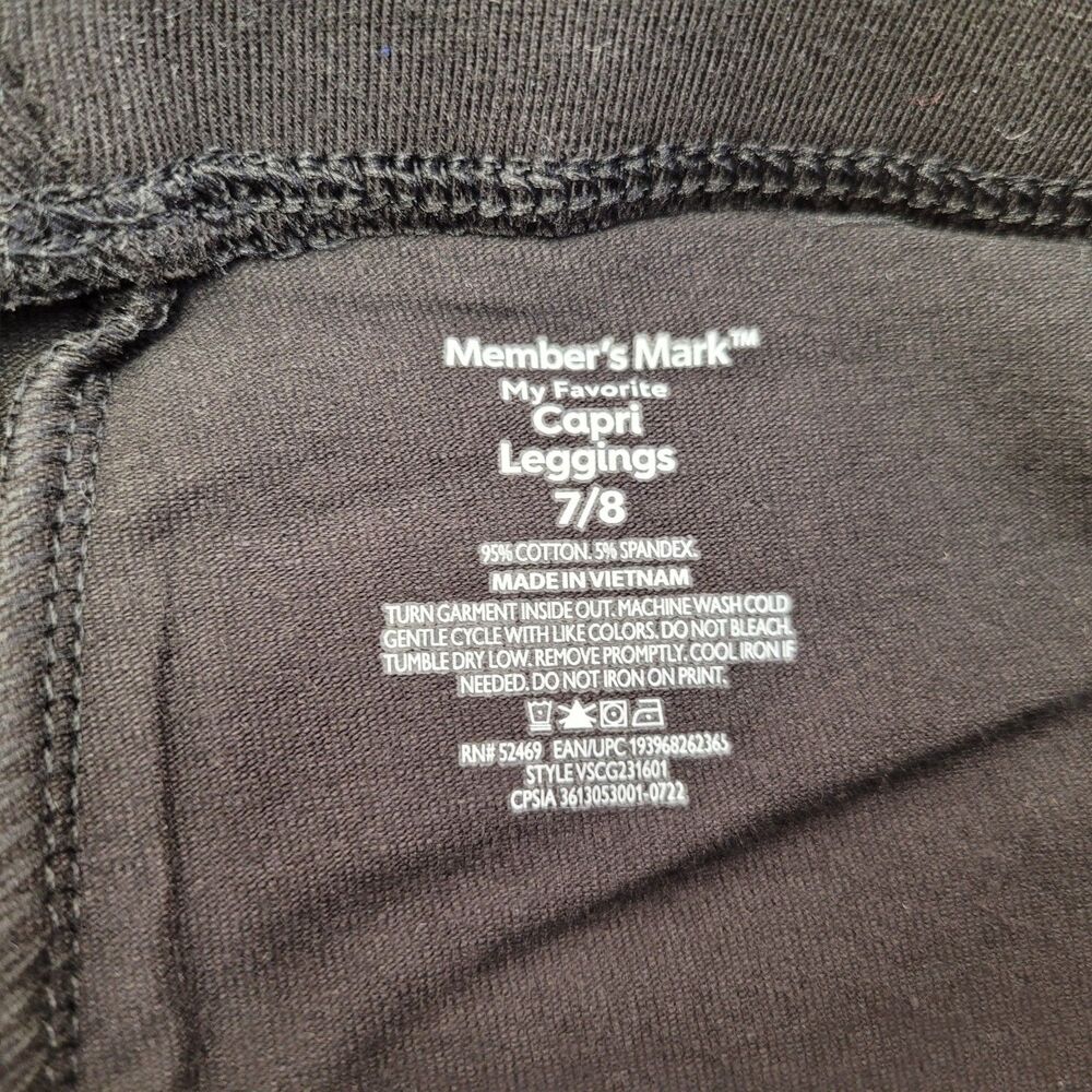Member's Mark Girls Cotton Favorite Capri Leggings Pull-On Size 7/8 (3-Pack) - Picture 6 of 11